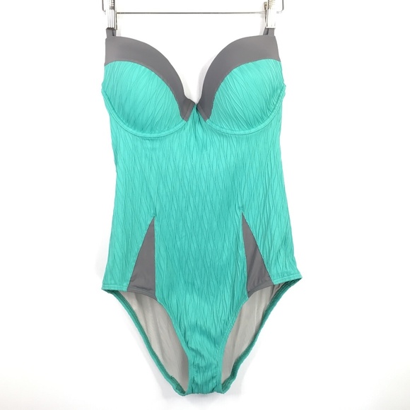 Echo Design Jacquard Underwire One Piece Swimsuit - Picture 2 of 8